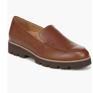 Vionic Brown Leather Loafers wide 7.5
